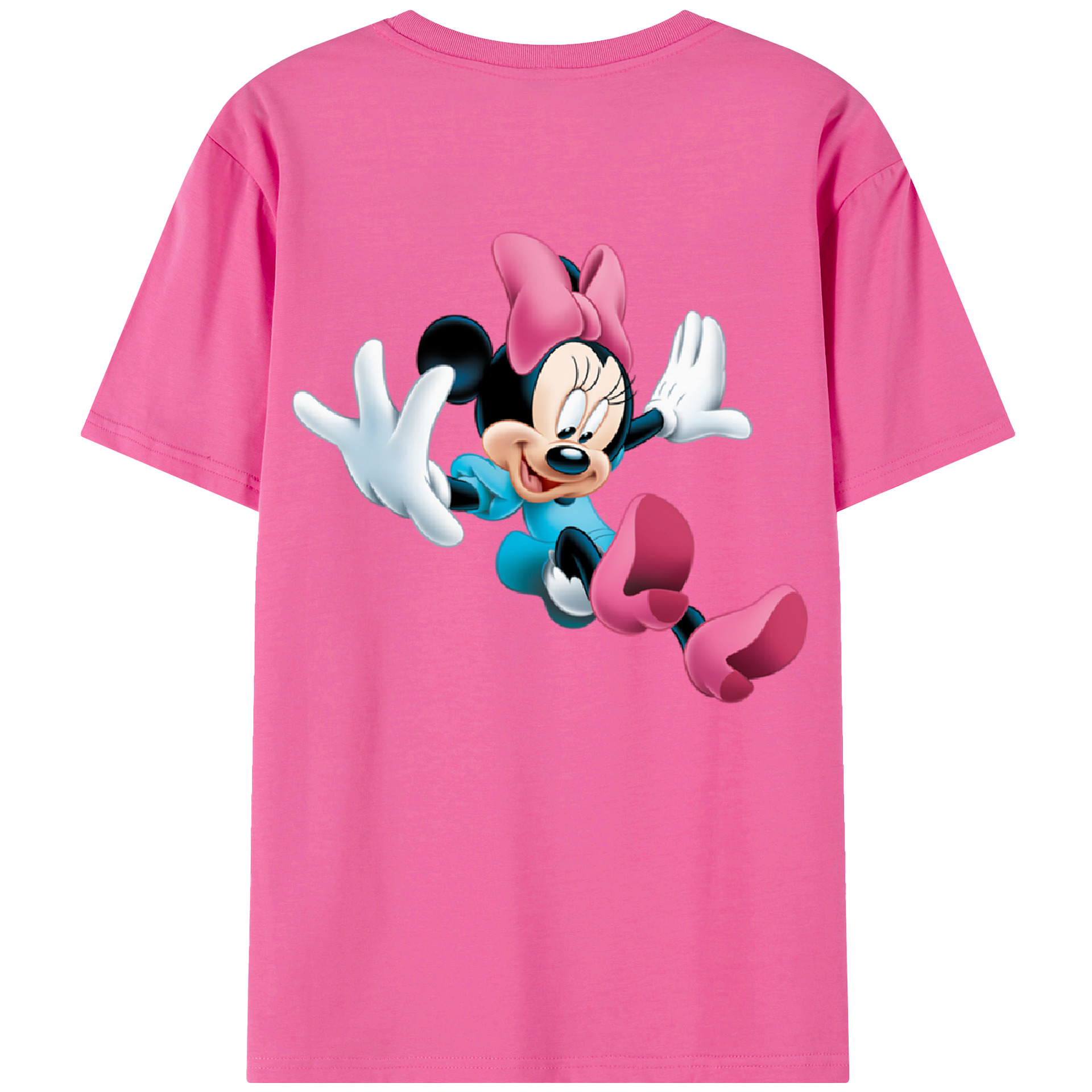 （画像用） ミッキーマウス Mickey Mouse レディース半袖Tシャツ(バックプリント)
